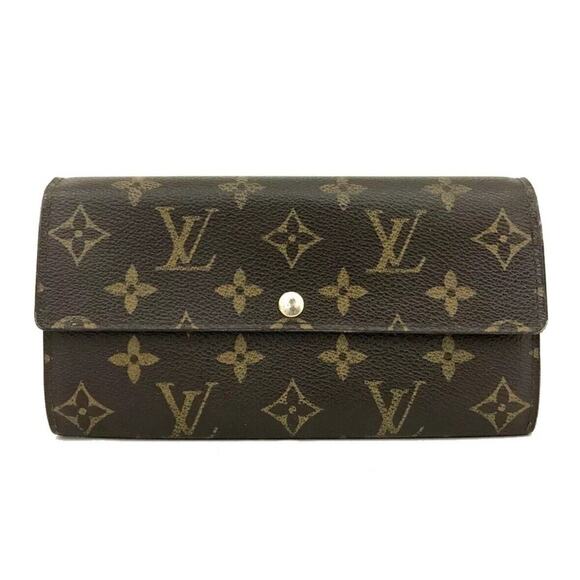 Authentic Louis Vuitton Portefeiulle Sarah Bifold Wallet Blue Floral Interior - Picture 1 of 8